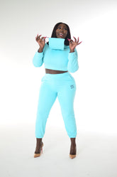 Graci Noir Signature Cropped Jogger Set